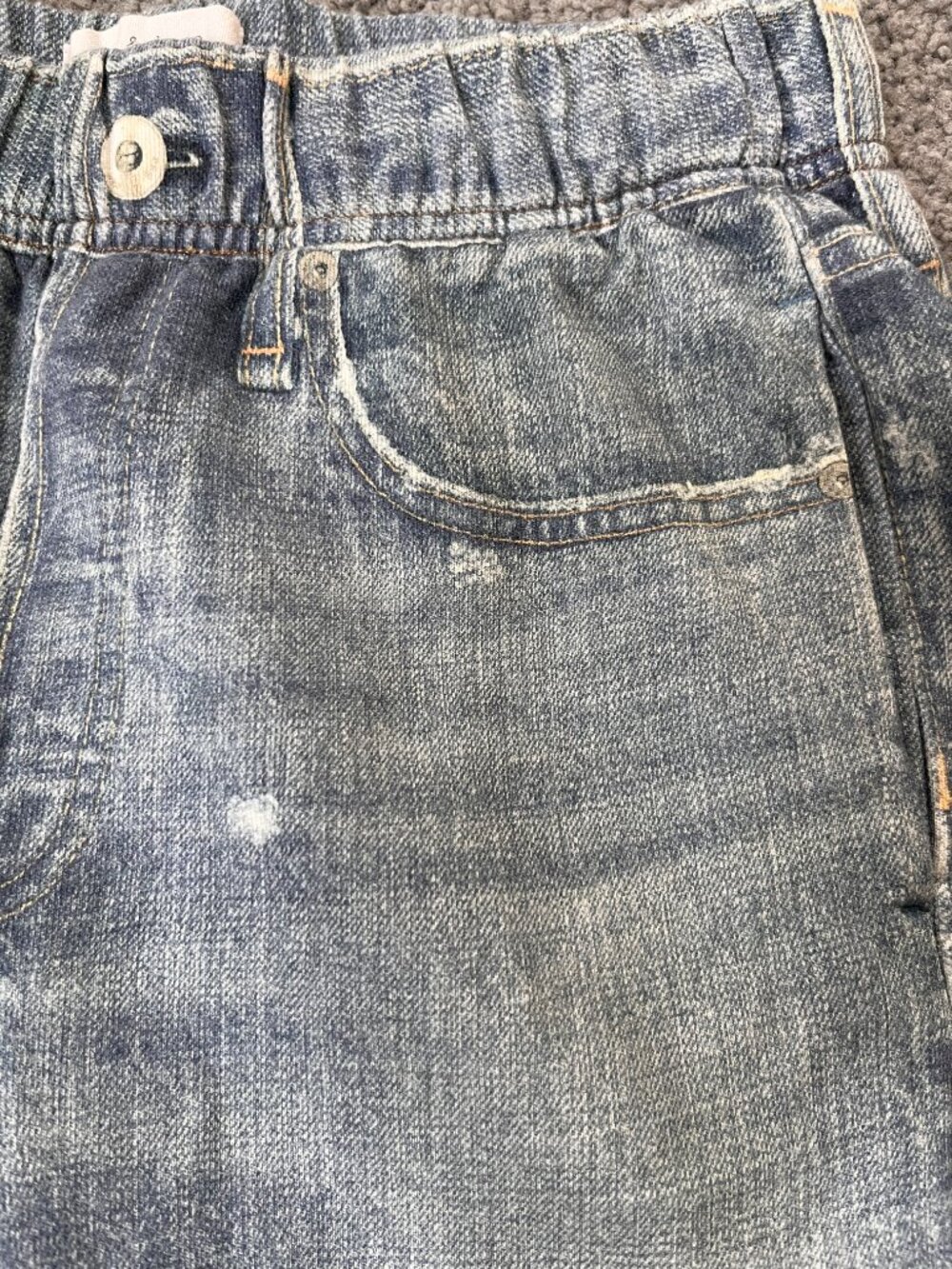rag & bone Distressed Light Blue Denim Jogger Pants - Picture 4 of 15